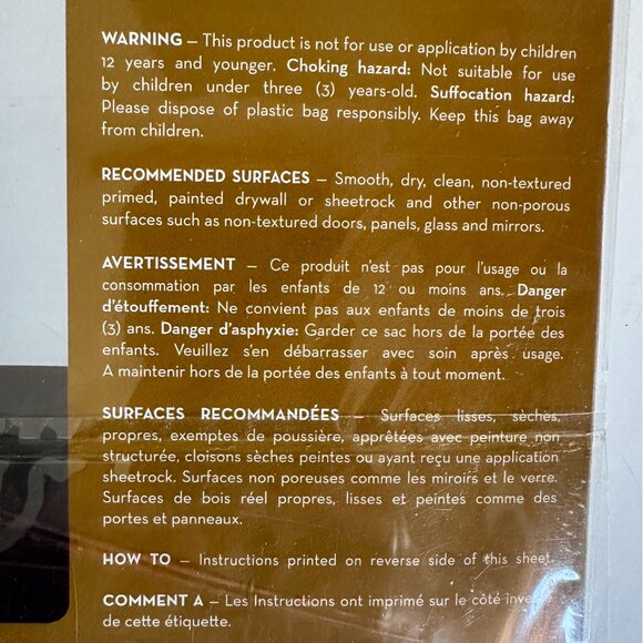 NWT ADD•HERES Framed Red Poppies Peel & Stick Wall Art – 2 Sheets in Pack - Picture 5 of 7